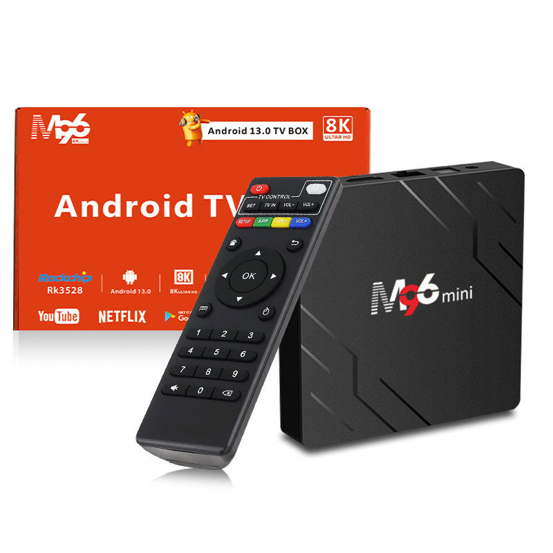 Duurzame Smart TV Box M96 Mini H.265 4K 75fps 10 Bit 2.4G 5G BT5.0WIFI6