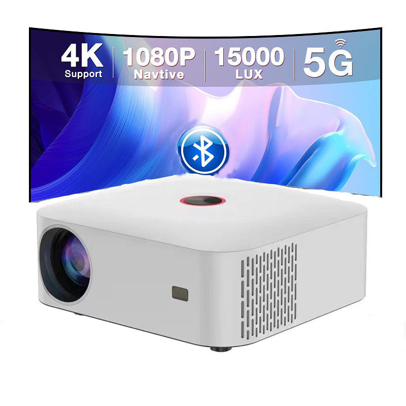 Duurzame 200W draagbare slimme projector 5.0 inch LCD-scherm, lichtgewicht Home Cinema Mini Projector
