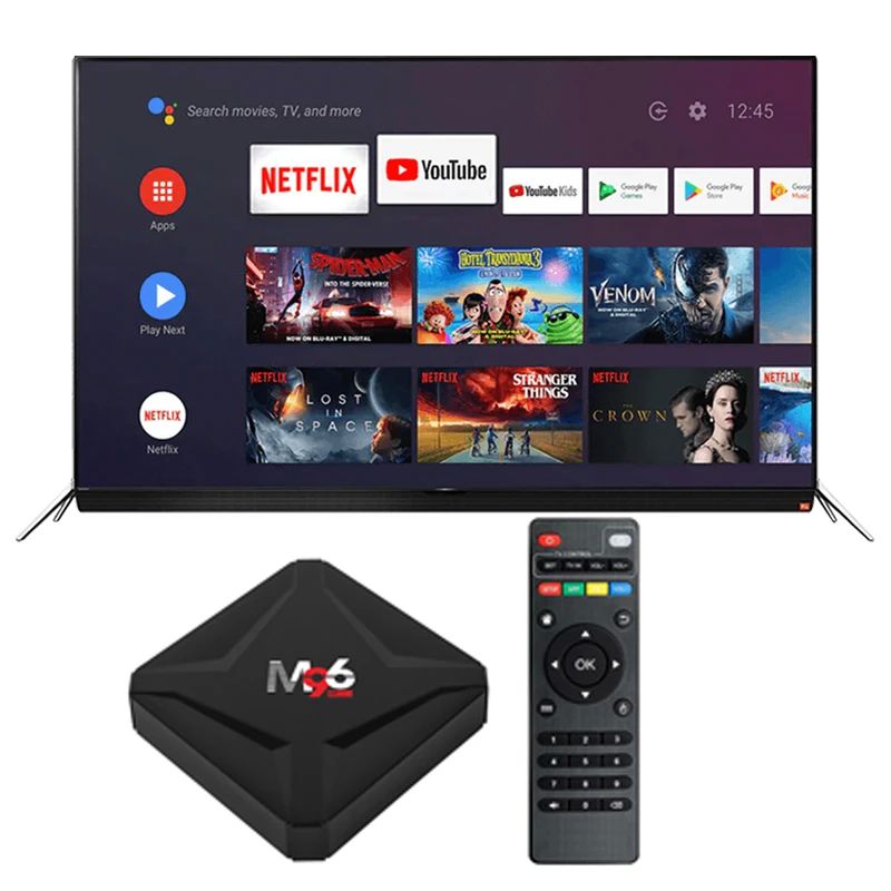 10 Bit Smart TV Box M96 Mini Met H.265 4K 75fps Video Decoder 4GB DDR4 RAM
