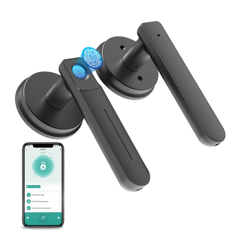 App functie, Smart Fingerprint Door Lock, Keyless Door Lock met Handle, Room Door Lock voor slaapkamer / kantoor