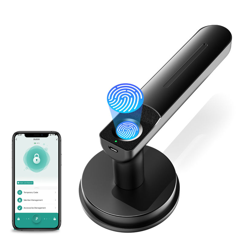 App functie, Smart Fingerprint Door Lock, Keyless Door Lock met Handle, Room Door Lock voor slaapkamer / kantoor