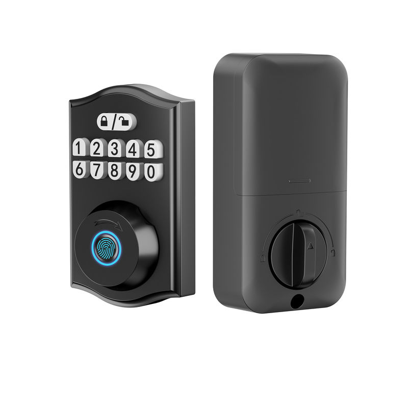 Smart Door Lock, Sleutelloze Door Lock, Fingerprint Door Lock Keypad Deadbolt met 2 sleutels, Smart Locks voor de voordeur
