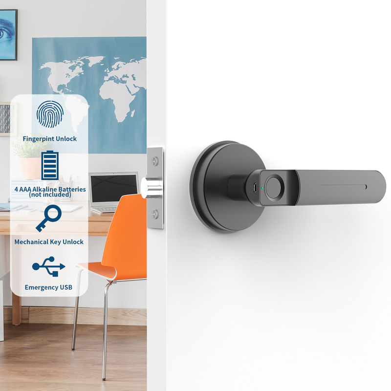 Sleutelloze kamer deur slot, Smart App functie, vingerafdruk deur slot, voor slaapkamer / kantoor