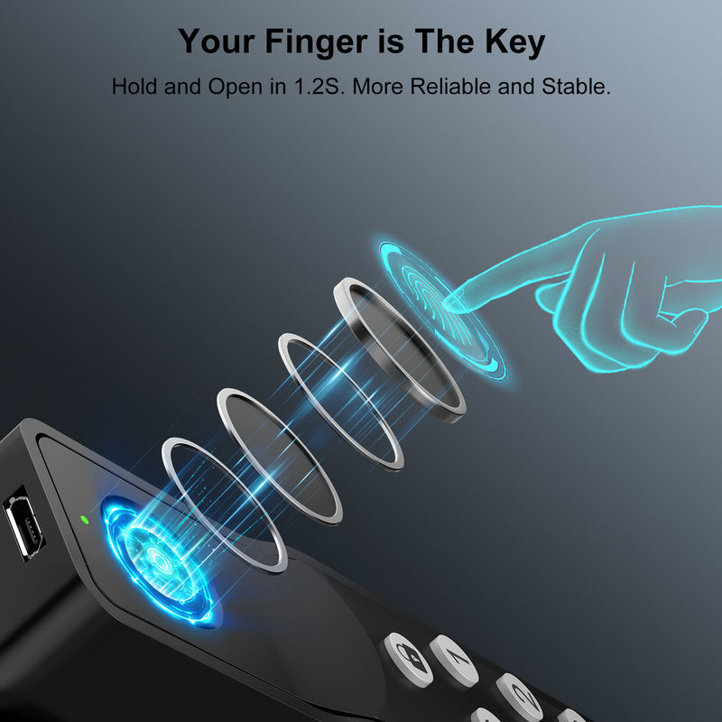 Back-up Key, T02 Smart Fingerprint Doorknop, Sleutelloze toegangsluizen met toetsenborden, Smart Door Lock op Tuya App