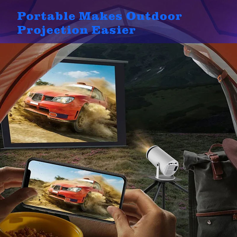 Draagbare LCD HY300 projector met 1280*720P native resolutie 2.4G/5G/BT4.1