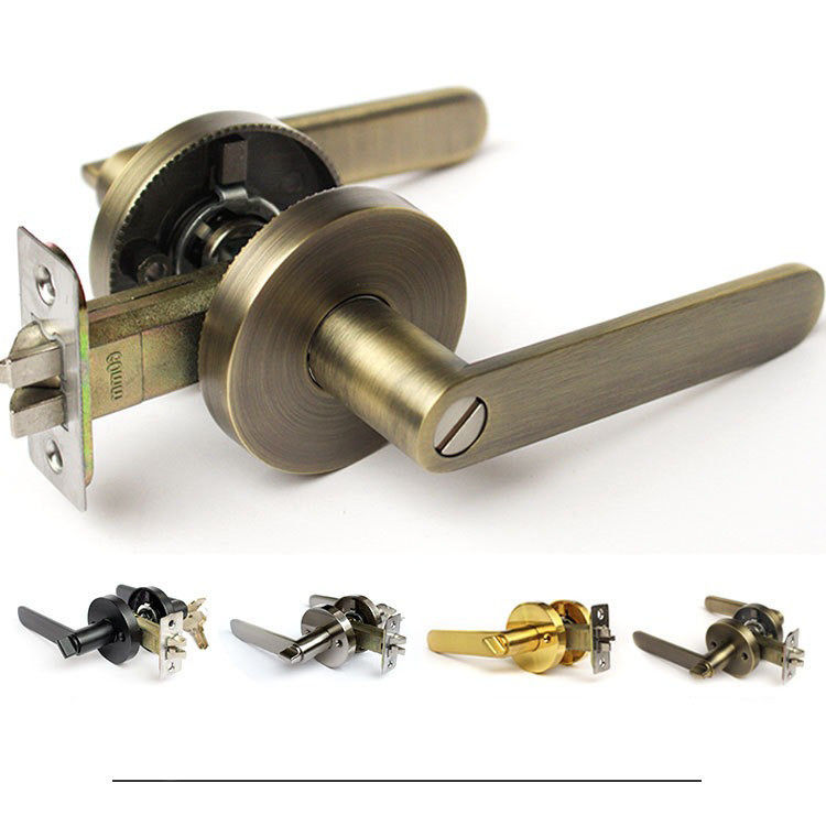 KZ01 Zink legering zwaargewicht drievoudig hefboom slot bal slot deur slot binnen slaapkamer deur slot roestvrij staal bal badkamer